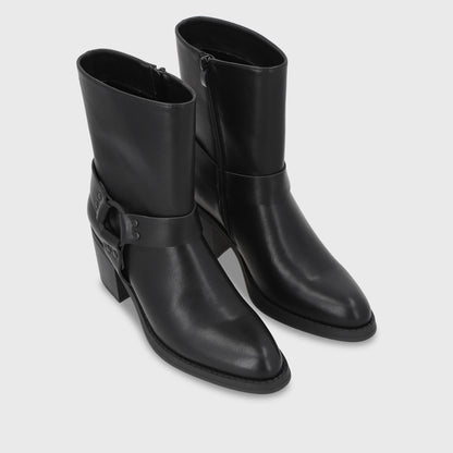 Botin Taco Negro Mujer 56030