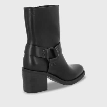 Botin Taco Negro Mujer 56030