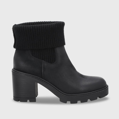 Botin Taco Negro Mujer 56050