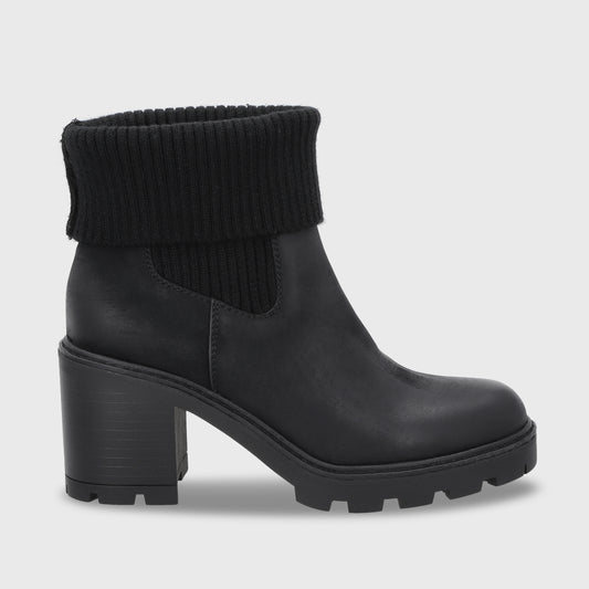 Botin Taco Negro Mujer 56050
