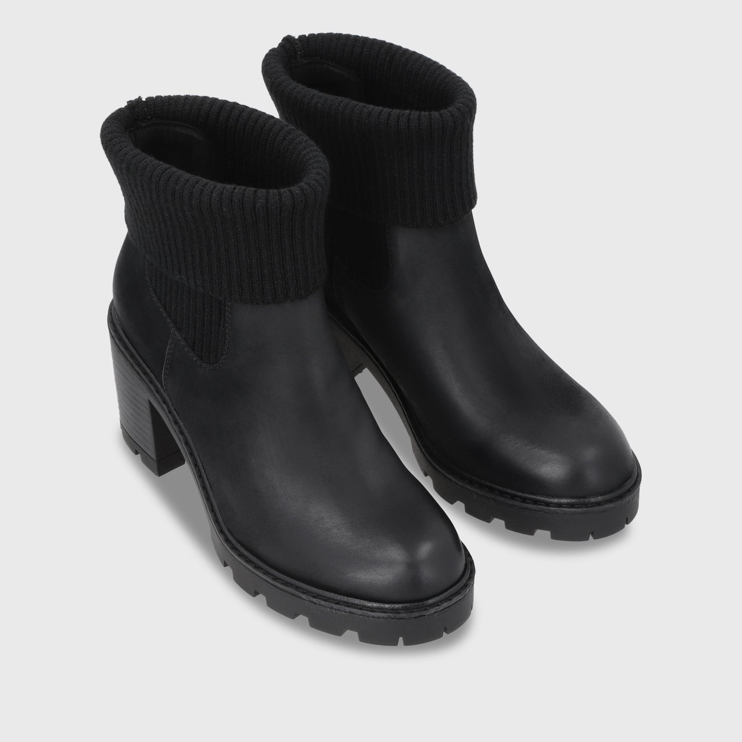 Botin Taco Negro Mujer 56050