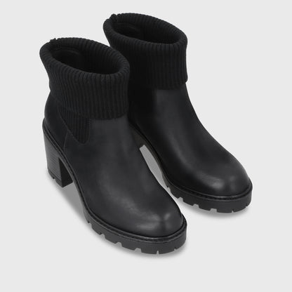 Botin Taco Negro Mujer 56050