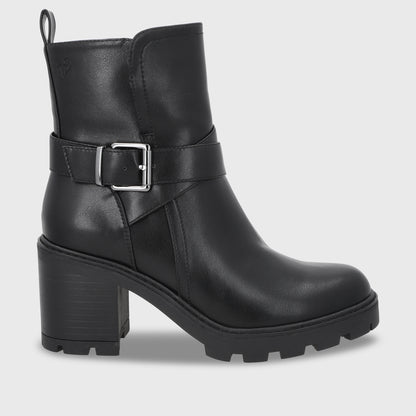 Botin Taco Negro Mujer 56051