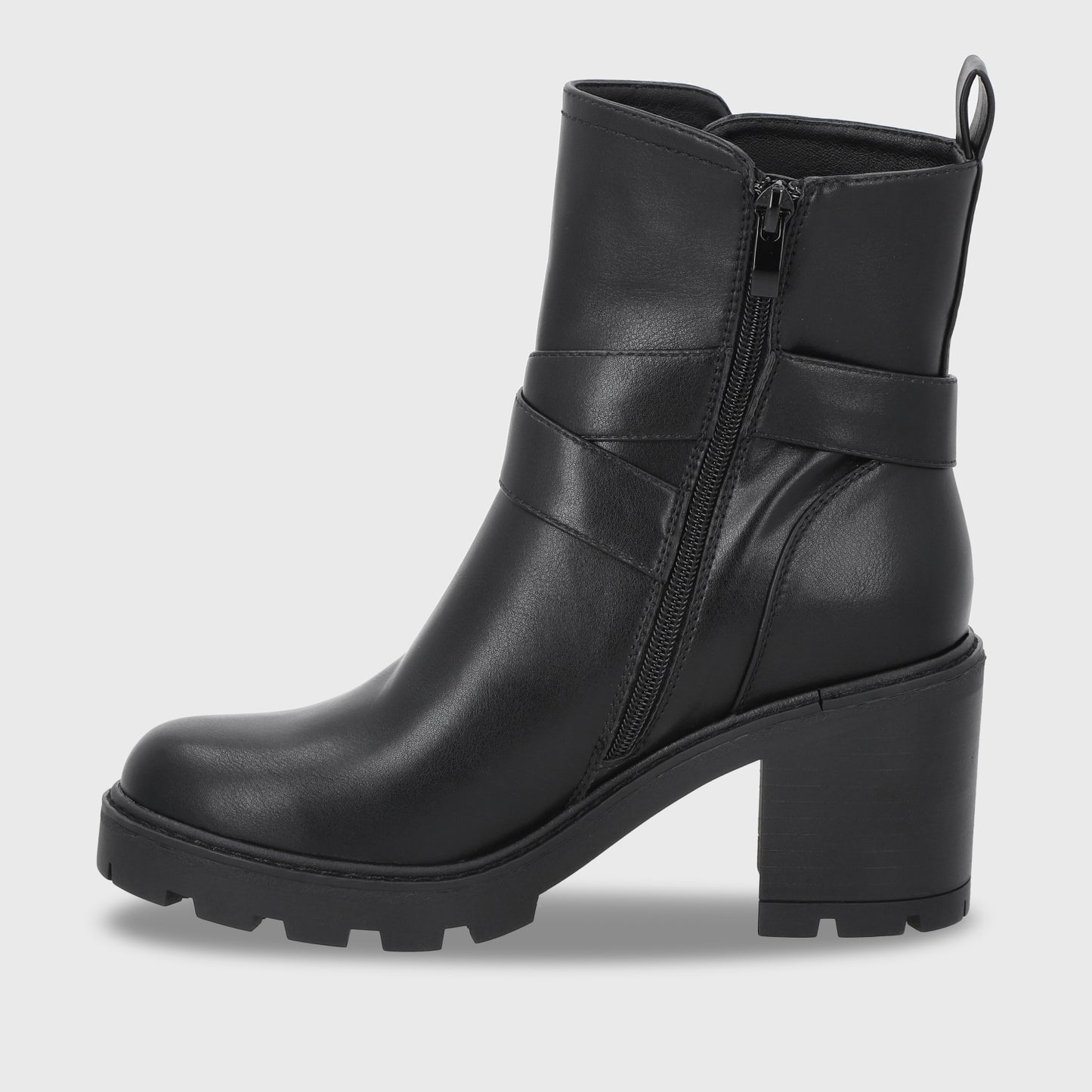 Botin Taco Negro Mujer 56051