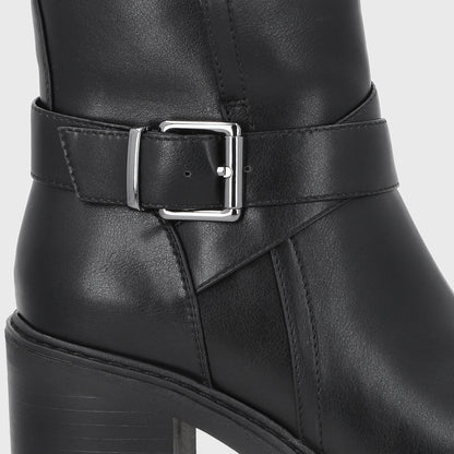 Botin Taco Negro Mujer 56051