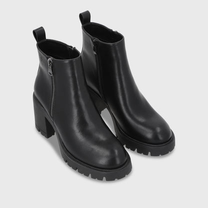 Botin Taco Negro Mujer 56061