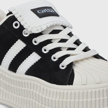 Zapatilla Plataforma Negra Mujer 58021