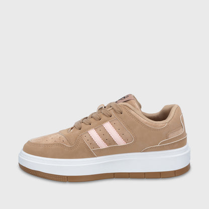 Zapatillas Plataforma Beige Mujer 58030