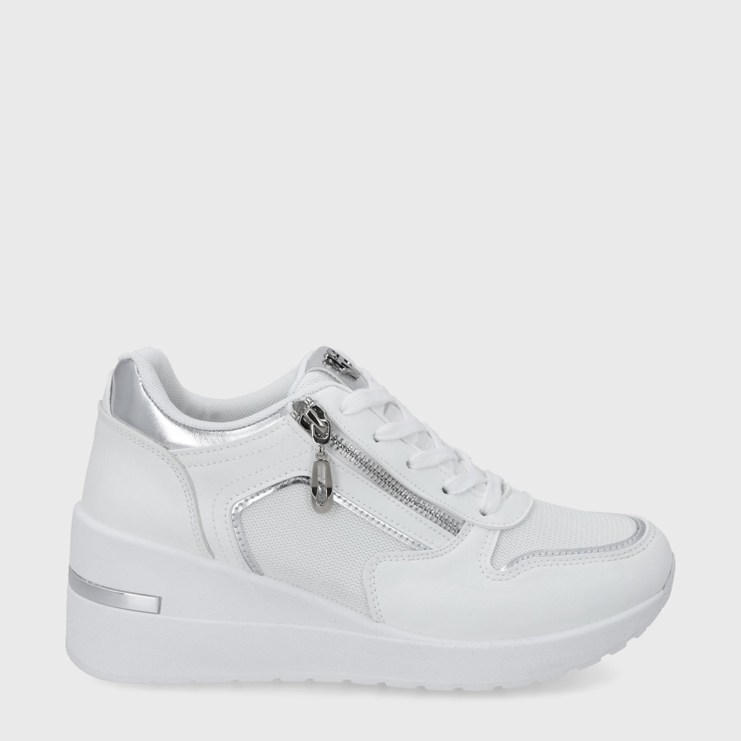 Zapatilla Plataforma Blanca  Mujer 58040