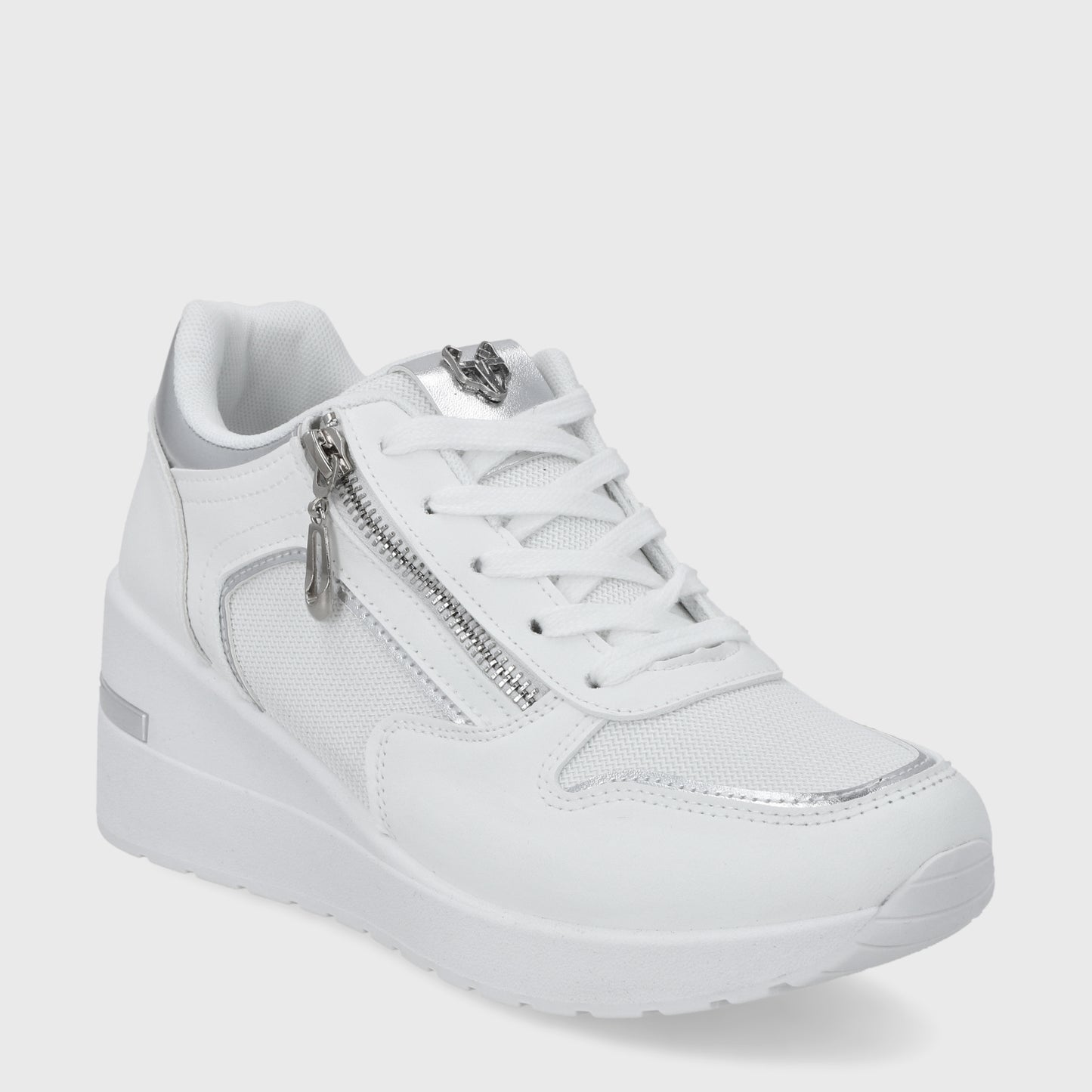 Zapatilla Plataforma Blanca  Mujer 58040