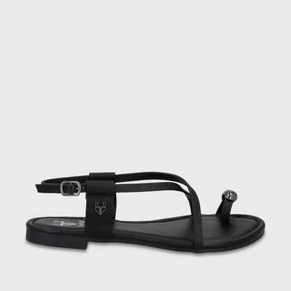 Sandalia Negra Mujer 64121