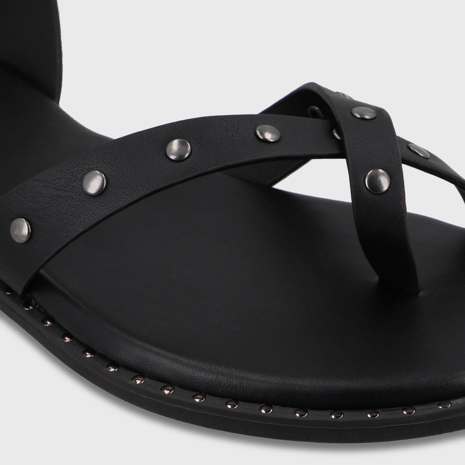 Sandalia Negra Mujer 64140