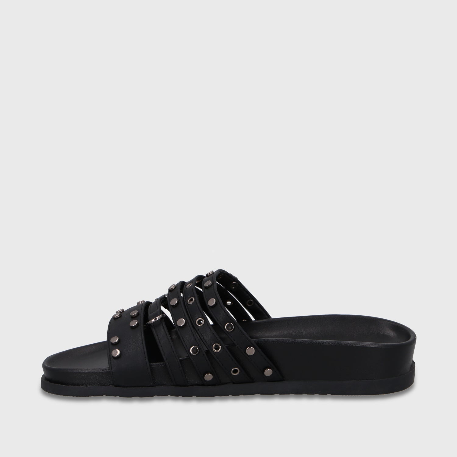 Sandalia Negra Mujer 64160
