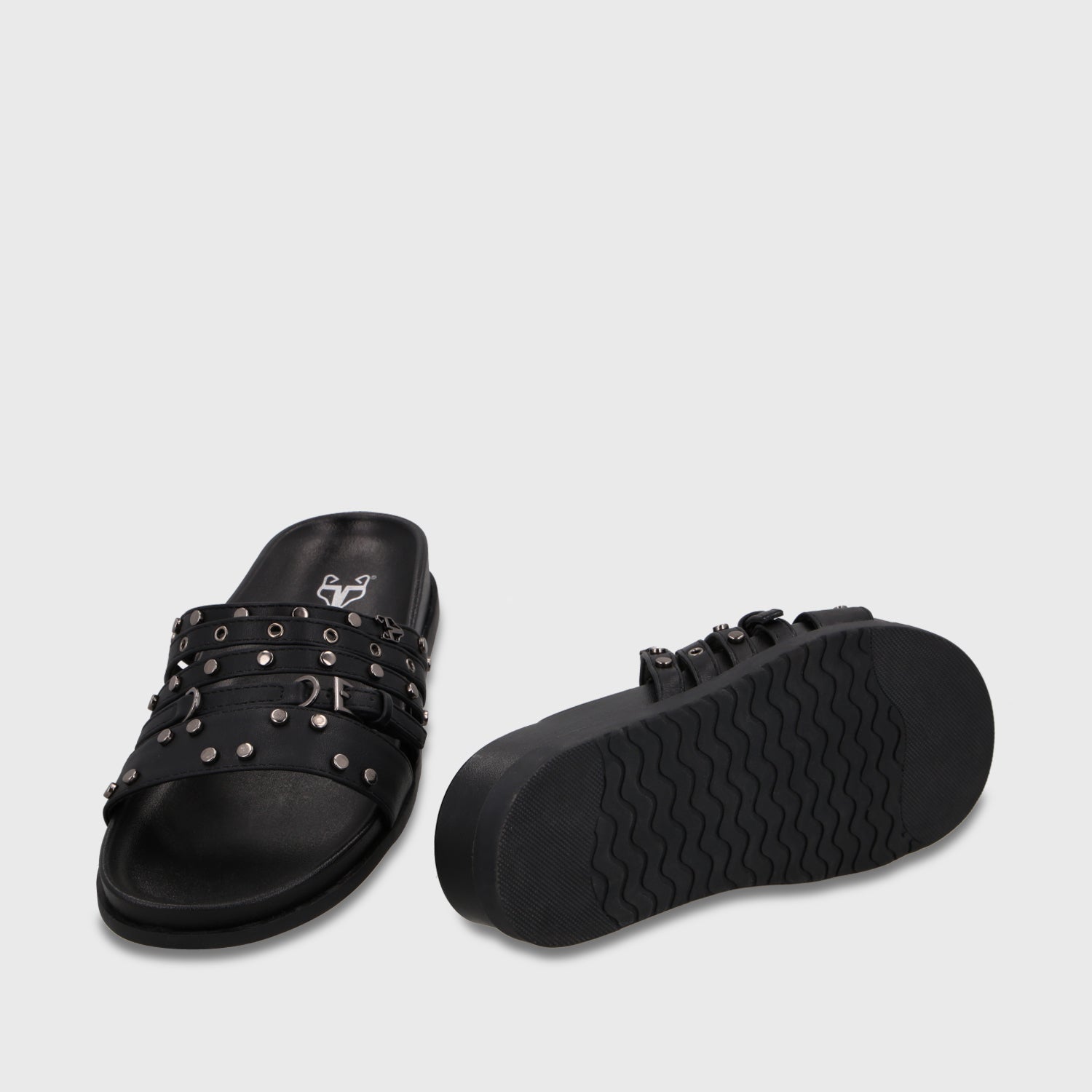 Sandalia Negra Mujer 64160