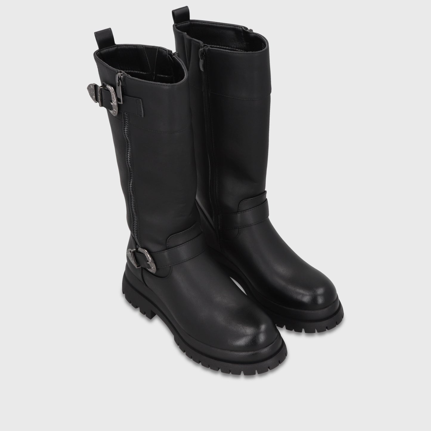 Bota Taco Negra Mujer 65842