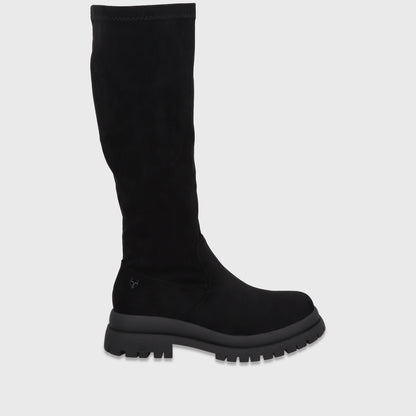 Bota Plataforma Negro Mujer 65843