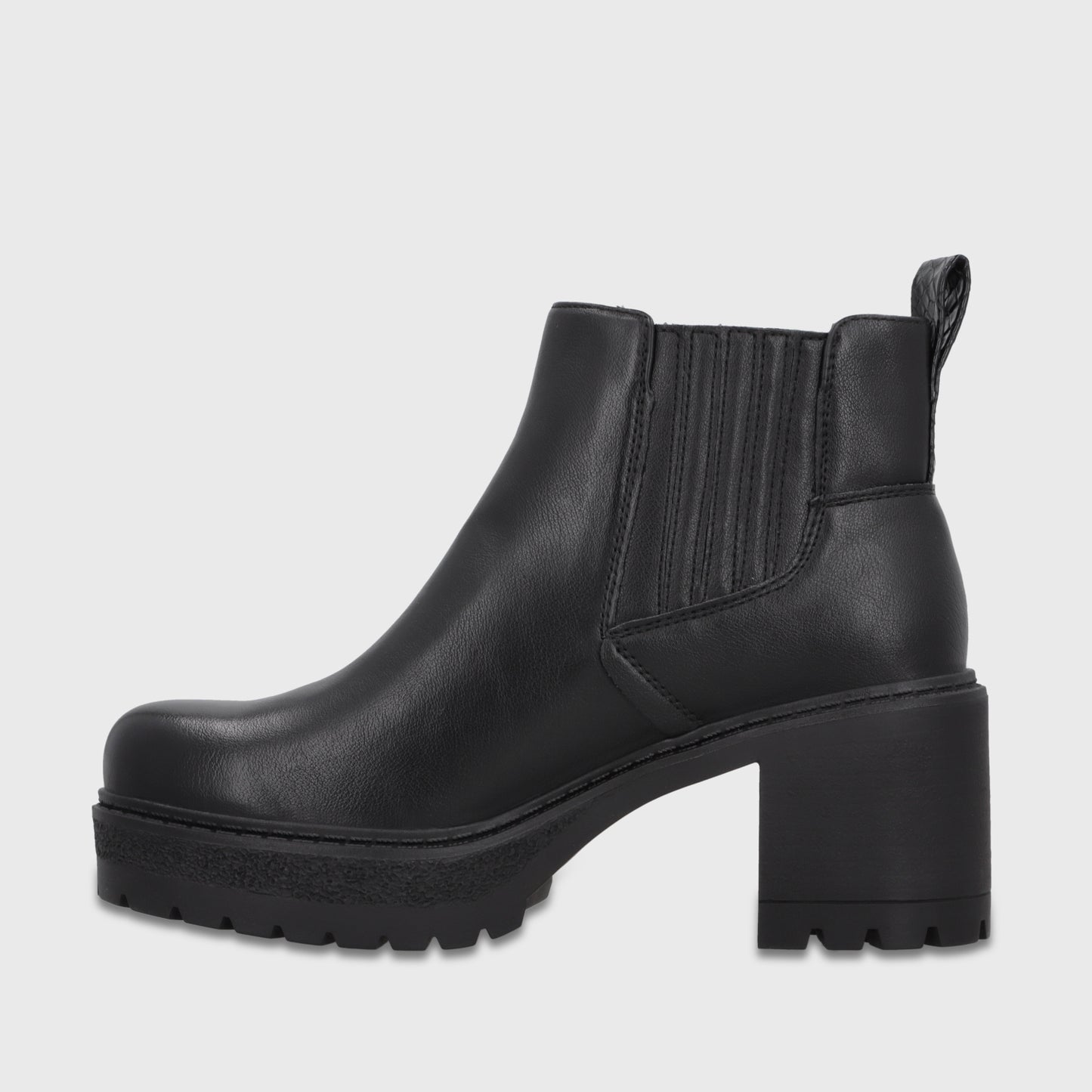 Botín Plataforma Negro Mujer 65870