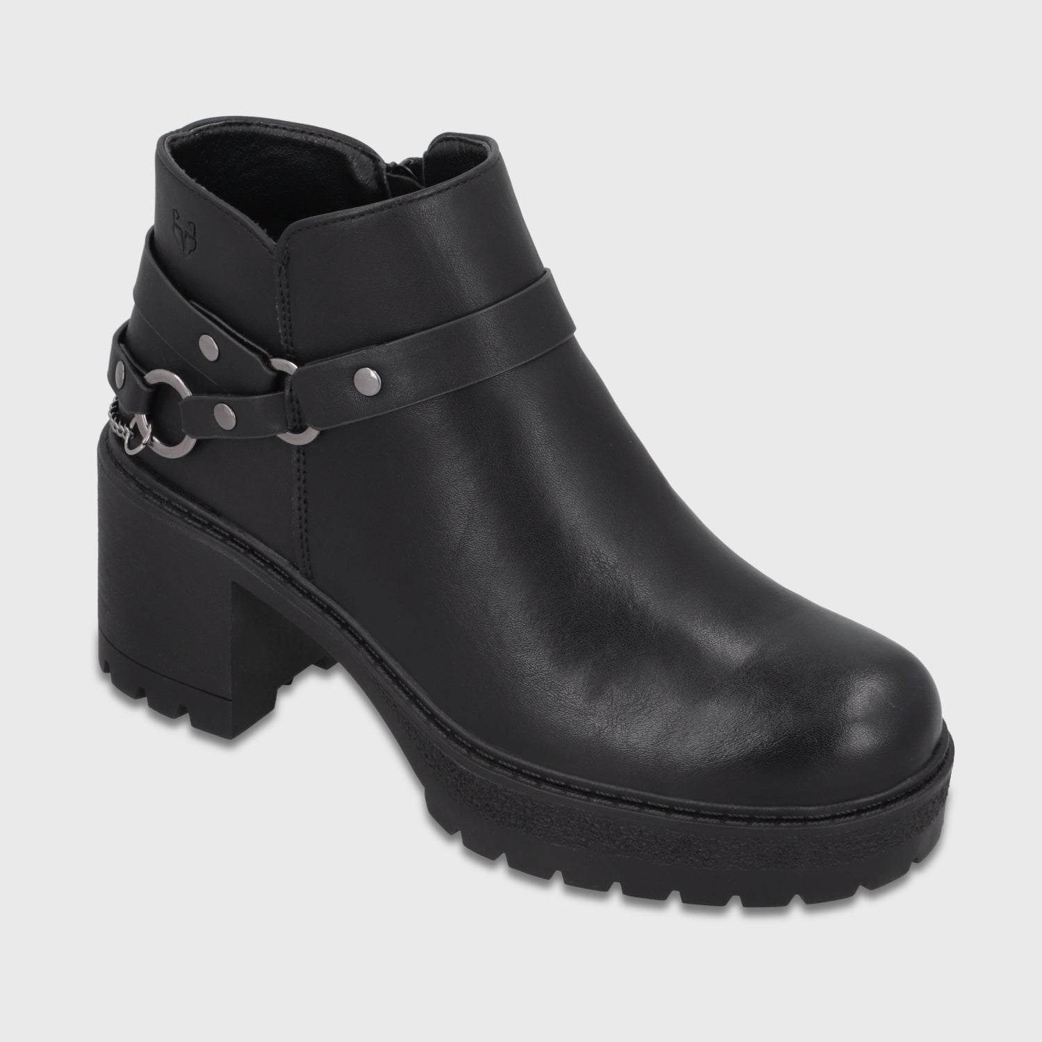 Botín Plataforma Negro Mujer 65871