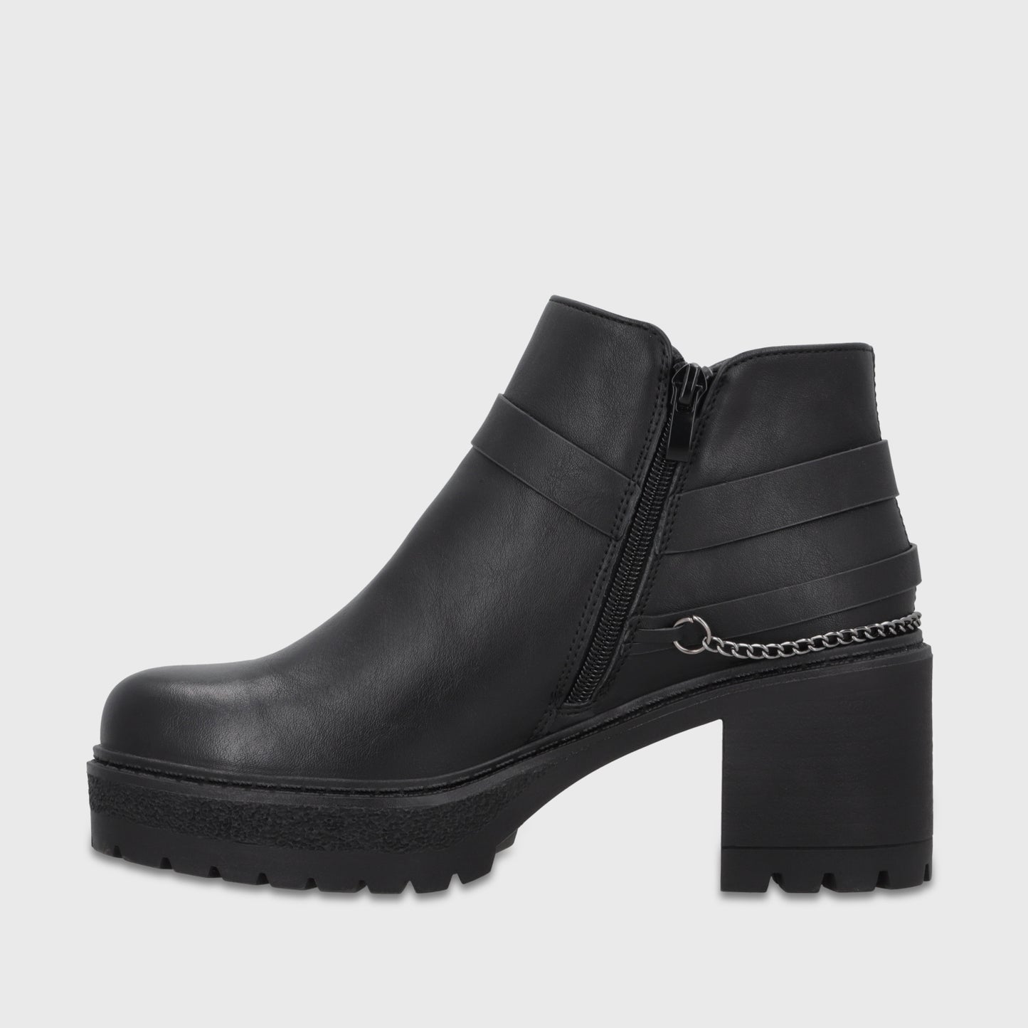 Botín Plataforma Negro Mujer 65871