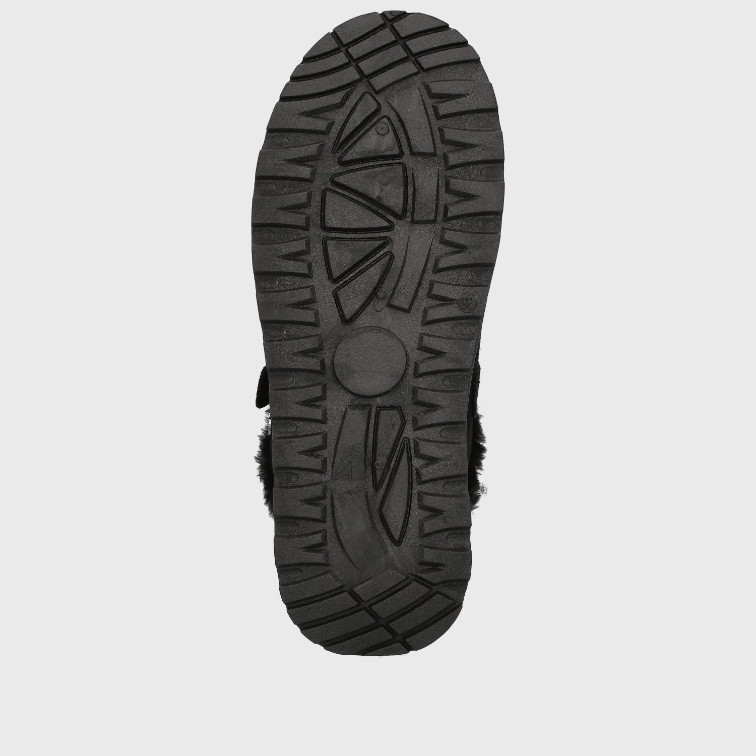 Zueco Plataforma Negro Mujer 68080