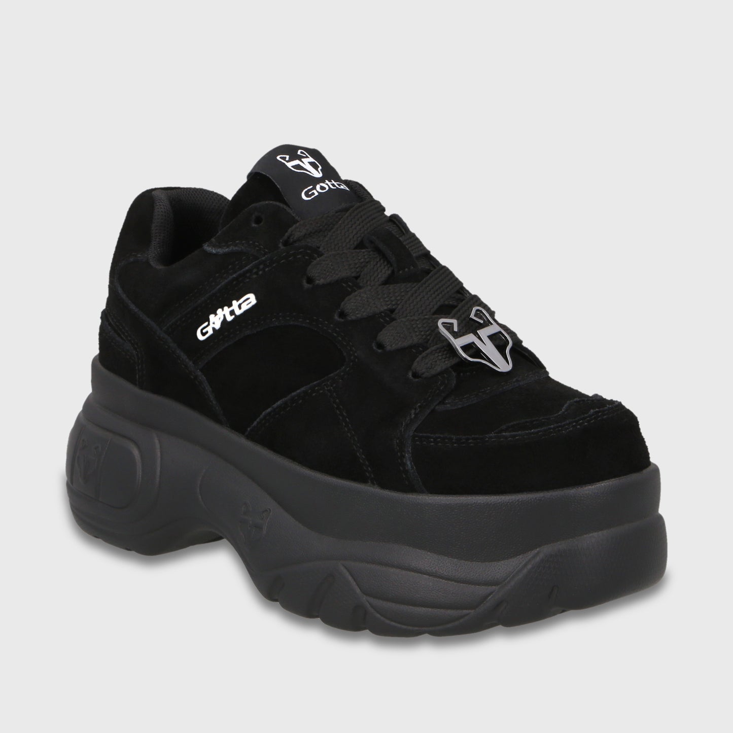 Zapatilla Plataforma Negra Mujer 9724A