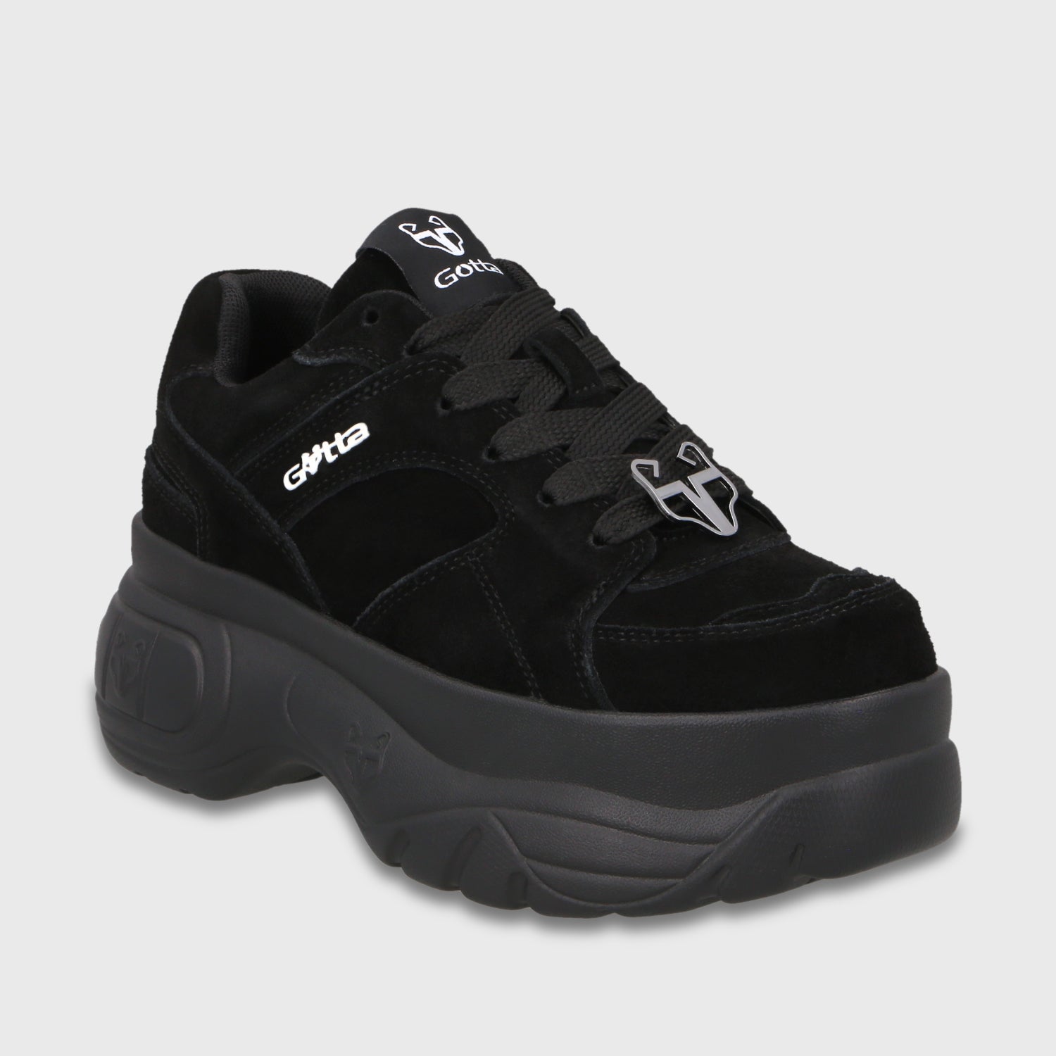 Zapatilla Plataforma Negra Mujer 9724A