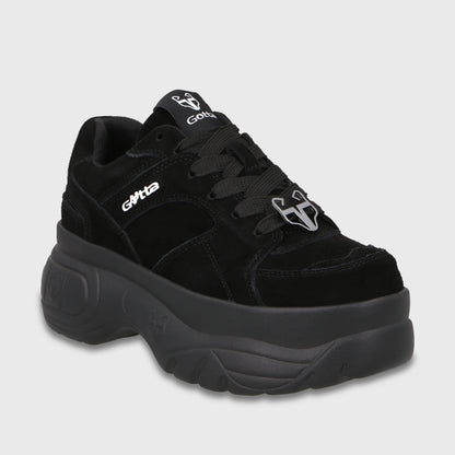 Zapatilla Plataforma Negra Mujer 9724A