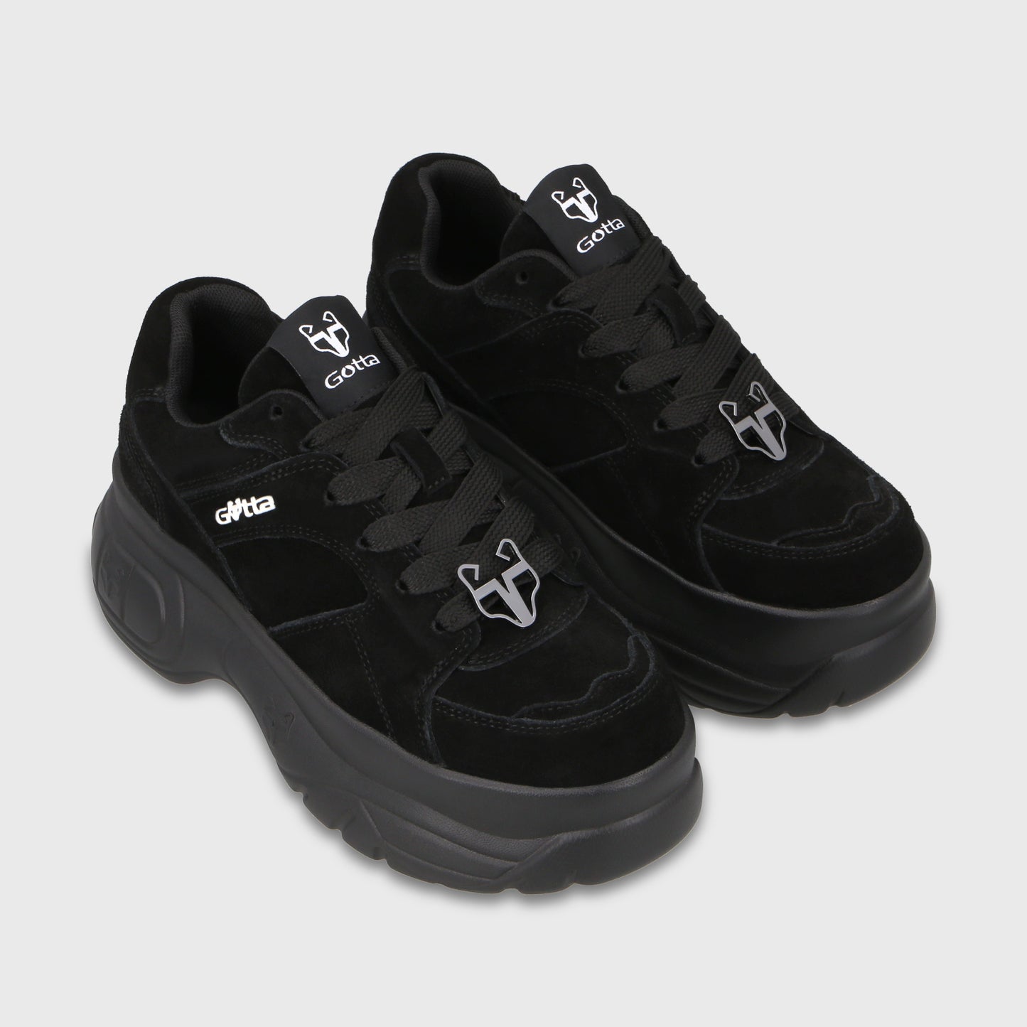 Zapatilla Plataforma Negra Mujer 9724A