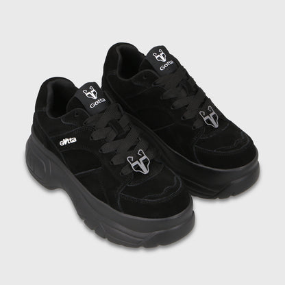 Zapatilla Plataforma Negra Mujer 9724A