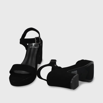 Sandalia Negra Mujer C5473