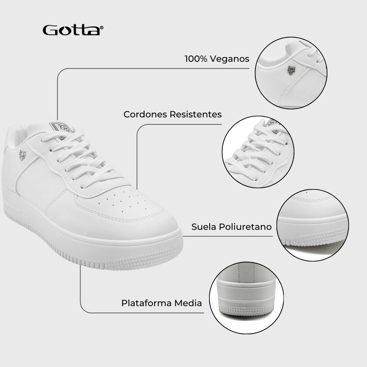 Zapatilla Blanca Mujer C5907