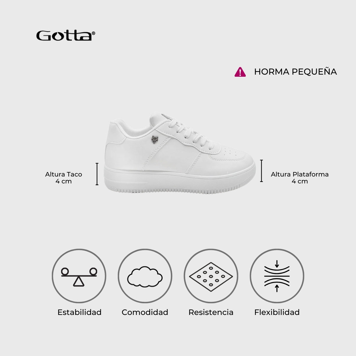 Zapatilla Blanca Mujer C5907