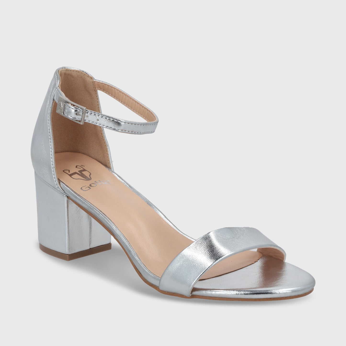 Sandalia Plateada Mujer C6161