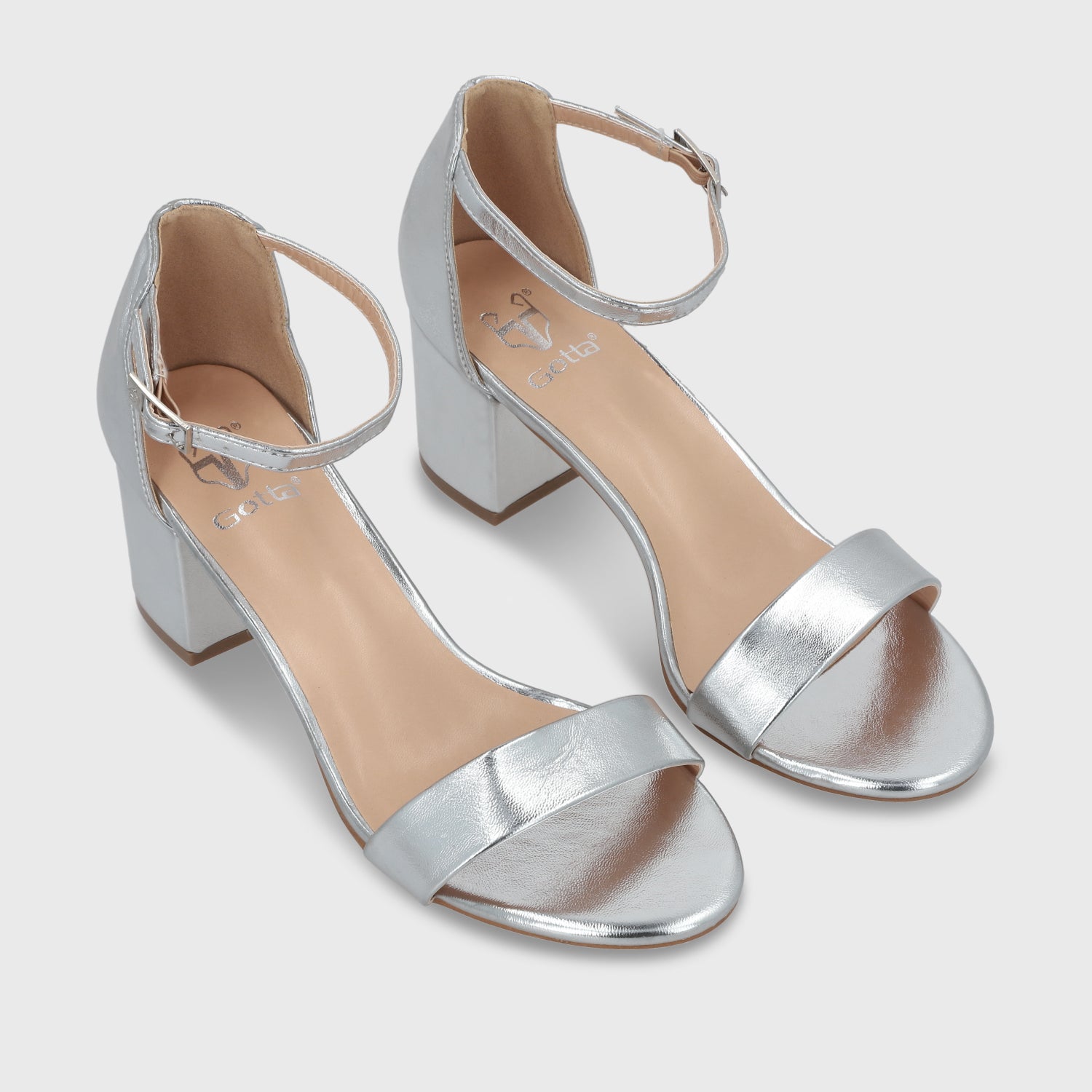 Sandalia Plateada Mujer C6161