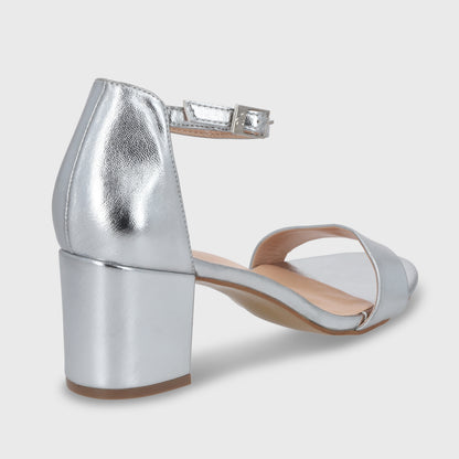 Sandalia Plateada Mujer C6161