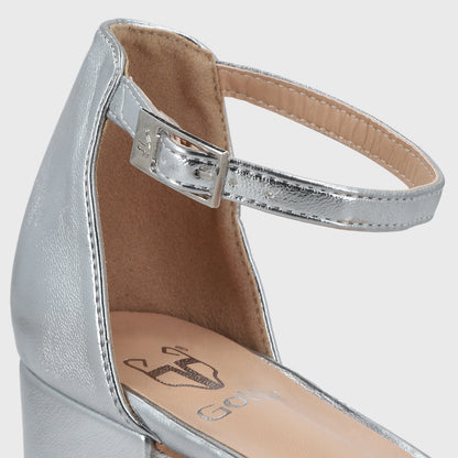 Sandalia Plateada Mujer C6161