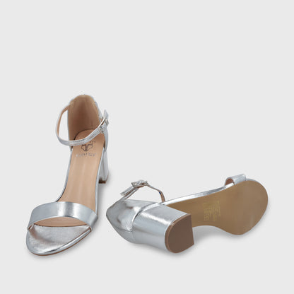 Sandalia Plateada Mujer C6161