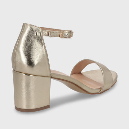 Sandalia Dorada Mujer C6161