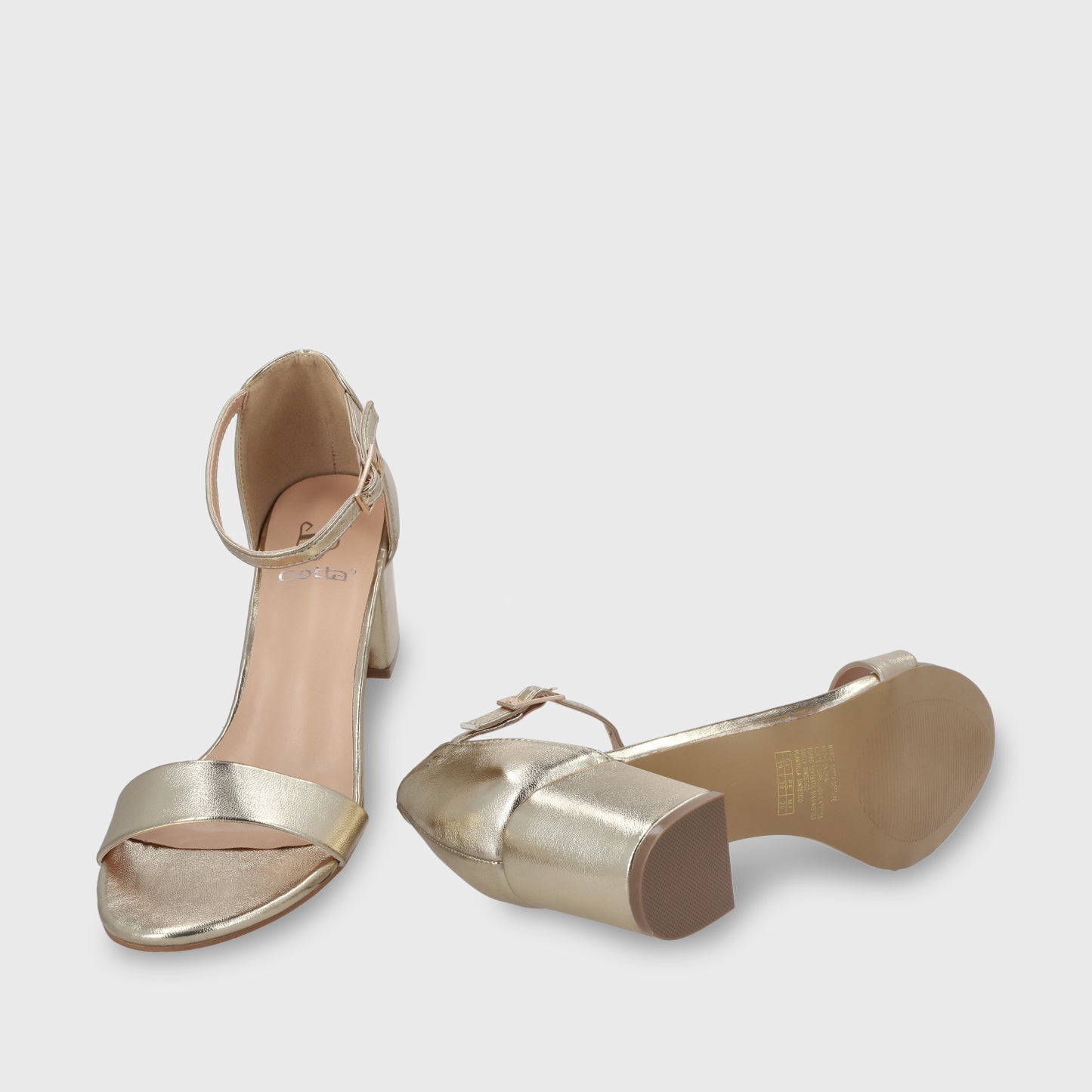 Sandalia Dorada Mujer C6161