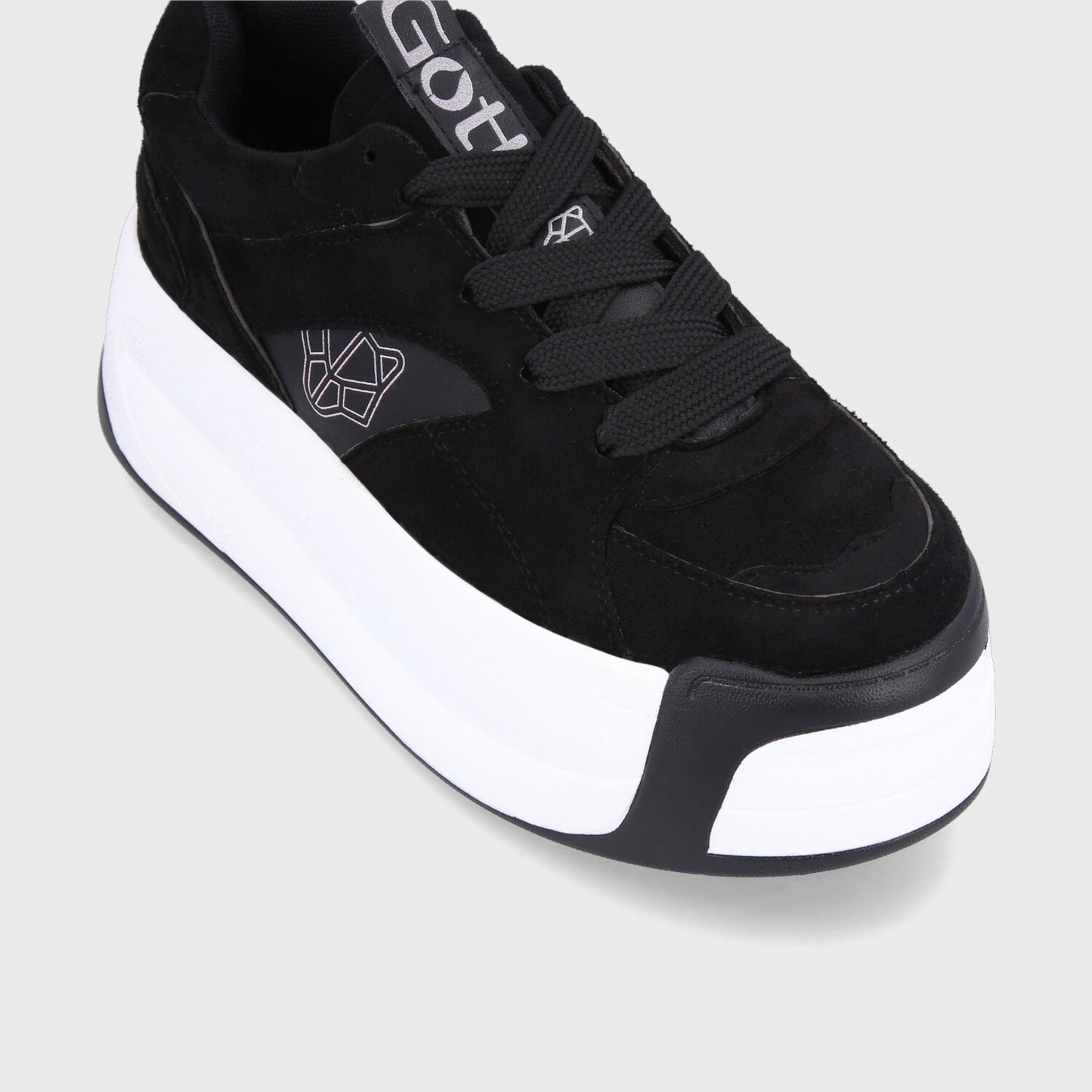 Zapatilla Plataforma Negra Mujer C7325