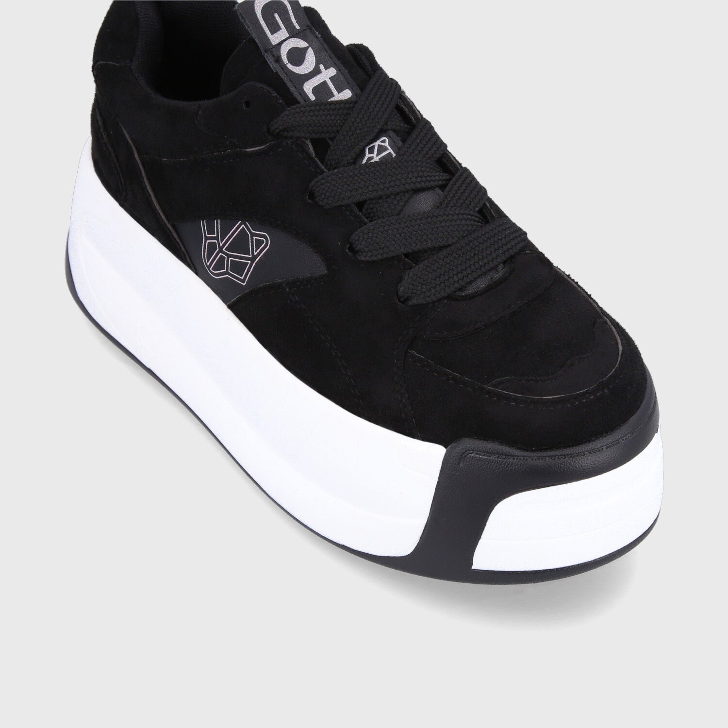 Zapatilla Plataforma Negra Mujer C7325