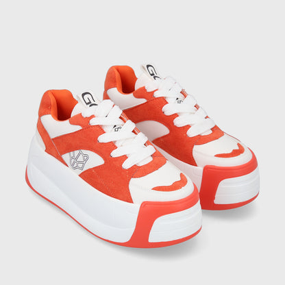 Zapatilla Plataforma Naranja Mujer C7325