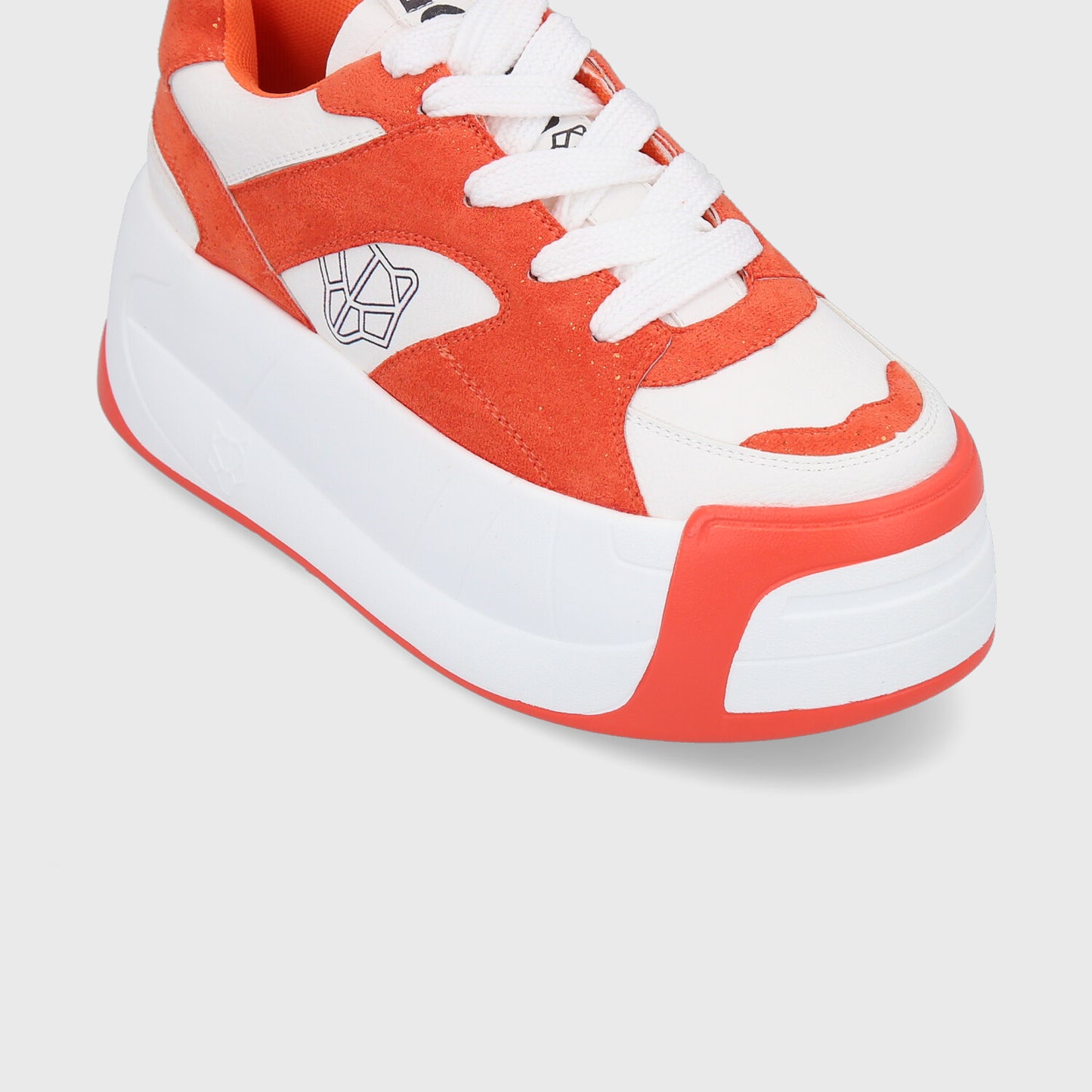 Zapatilla Plataforma Naranja Mujer C7325