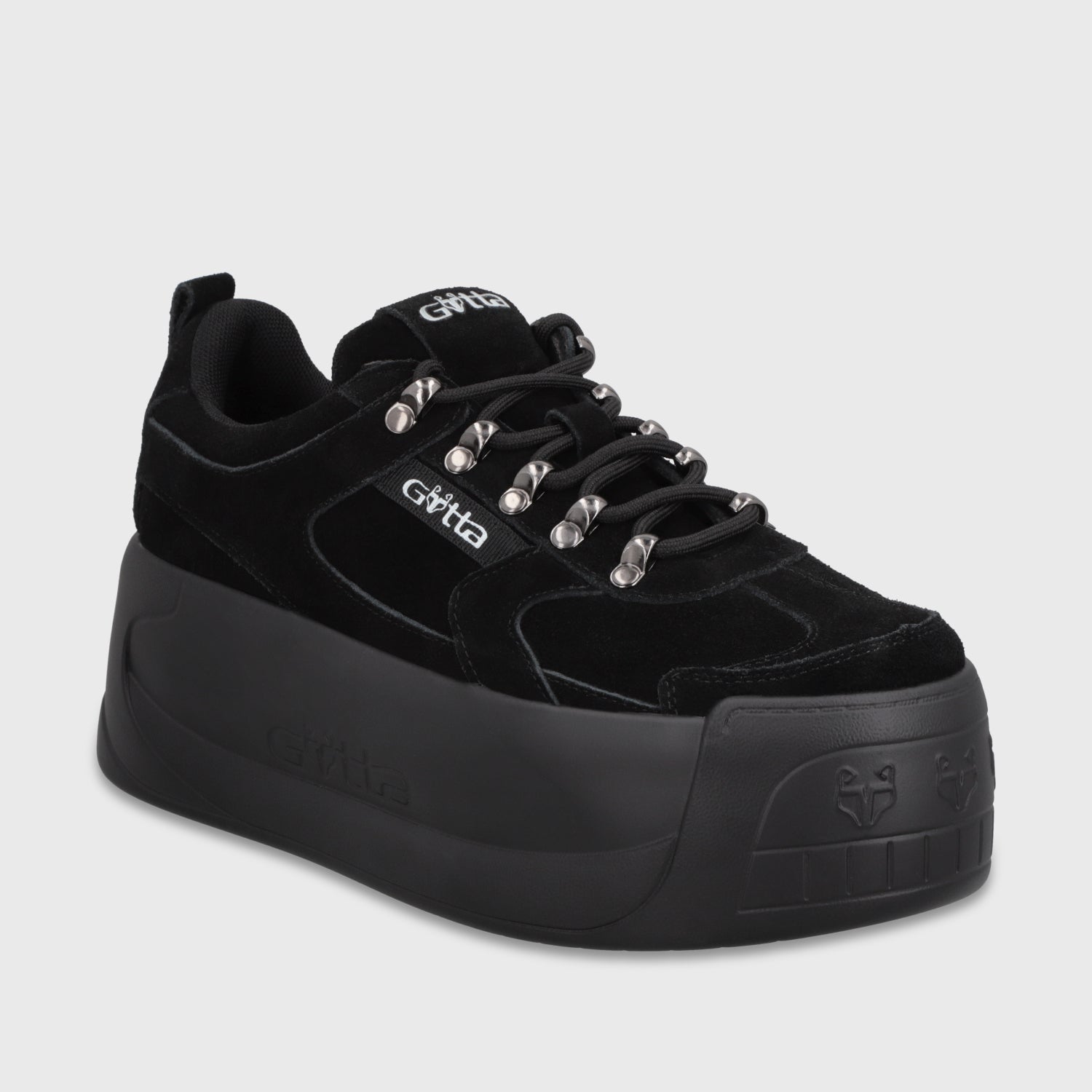 Zapatilla Plataforma Negra C732B