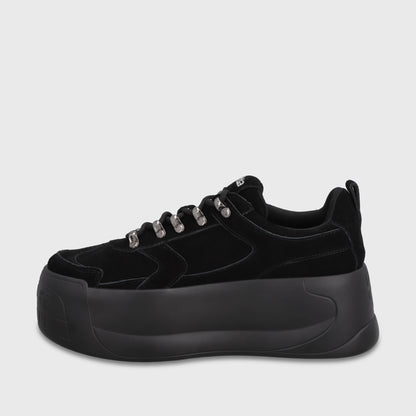 Zapatilla Plataforma Negra C732B