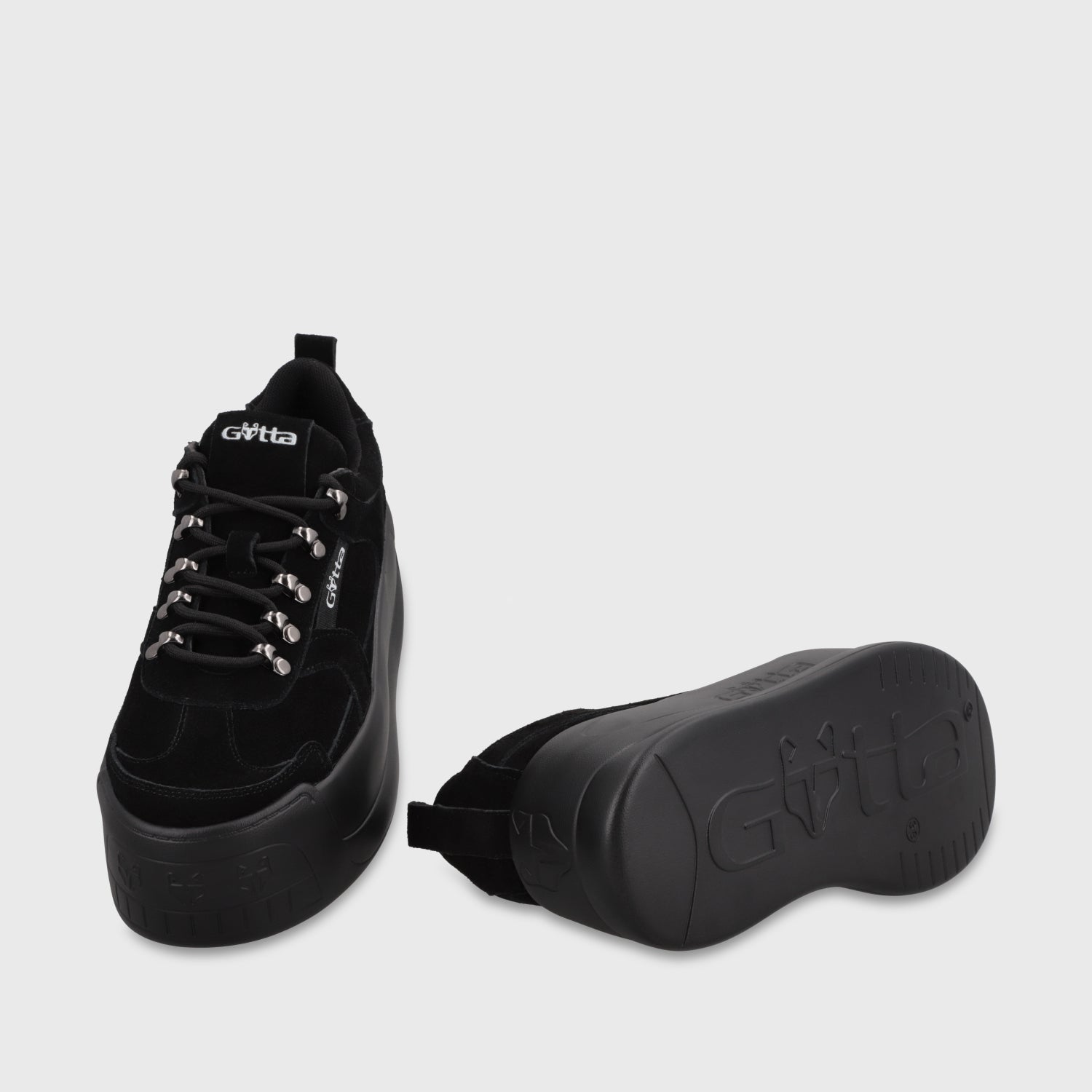Zapatilla Plataforma Negra C732B
