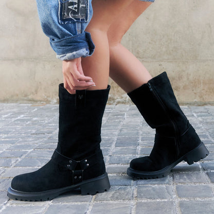 Bota Taco Negra Mujer 55331