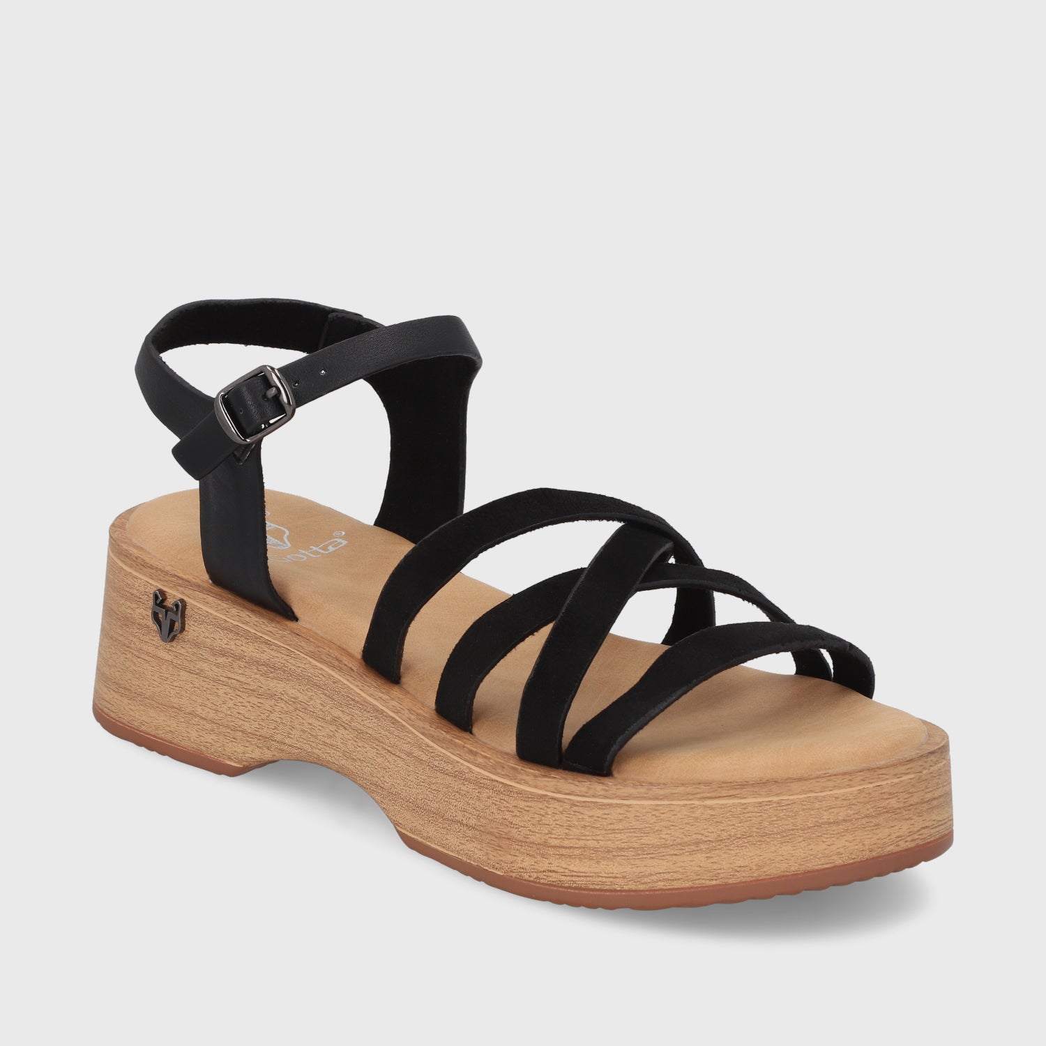 Sandalia Negra Mujer 45892 - Gotta Perú