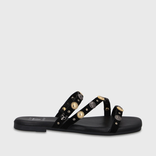 Sandalia Negra Mujer 64141 - Gotta Perú