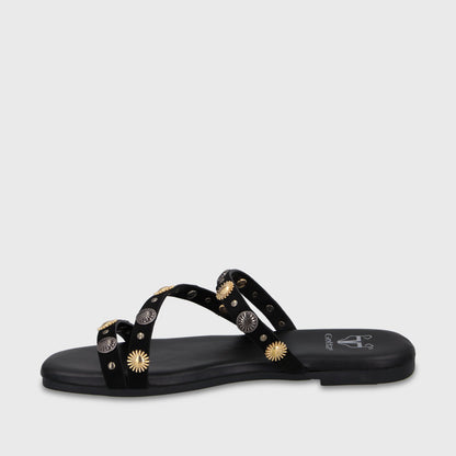 Sandalia Negra Mujer 64141 - Gotta Perú